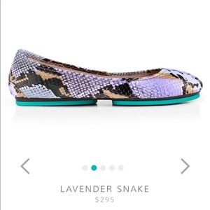 Tieks in Lavender Snake Size 11